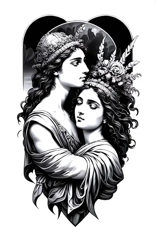 Penelope and Odysseus themed tattoo tattoo design idea