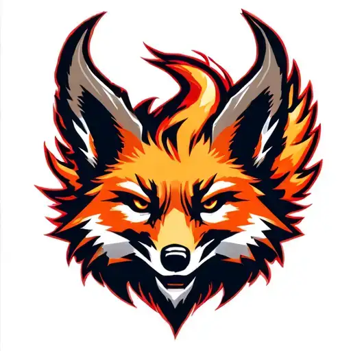 "Fenix Defense Tech" "Fenix Defense Tech" Military War Style Fox Head with Phoenix Body with strength logo tattoo design idea