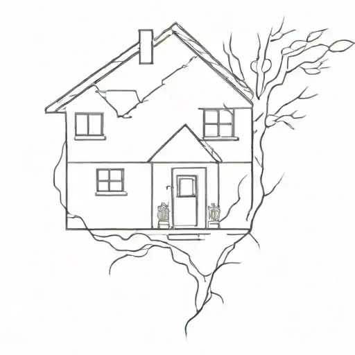 Broken Home tattoo design idea