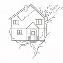 Broken Home tattoo design idea