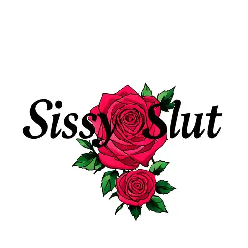 "Sissy Slut" "bdsm" "submissive" "slave" "sissy" "roses"  "tribal" tattoo design idea