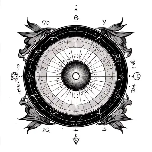 Natal Chart tattoo design idea