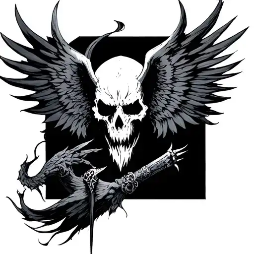 Azrael tattoo design idea