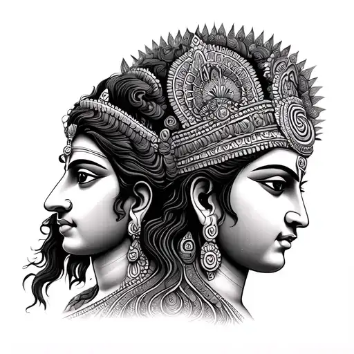 Brahma Vishnu Shiva tattoo design idea