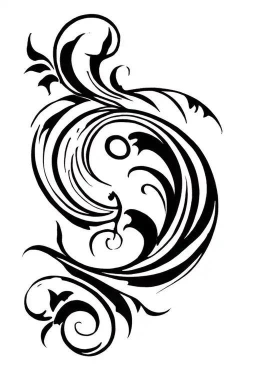 Scroll tattoo design idea
