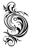 Scroll tattoo design idea