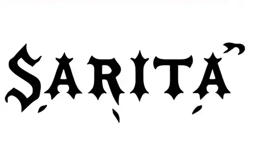 "Sarita" tattoo design idea