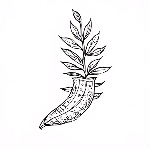 sicilian cornicello tattoo design idea
