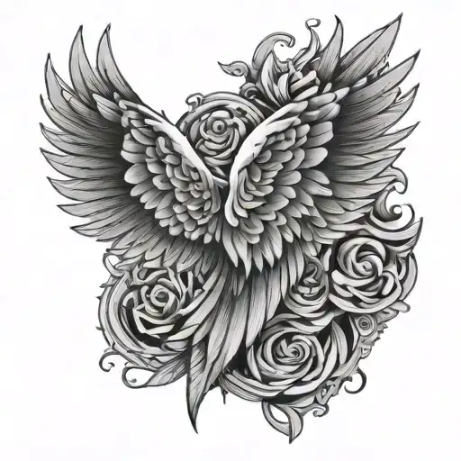 fourth wing tattoo tattoo design idea