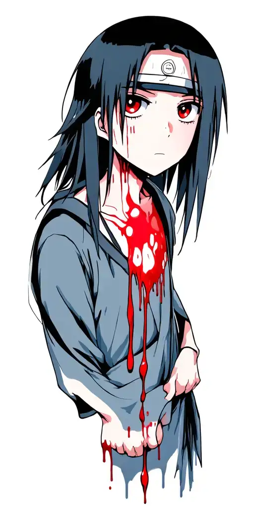 itachi eyes bleeding , with itachi life moments tattoo design idea
