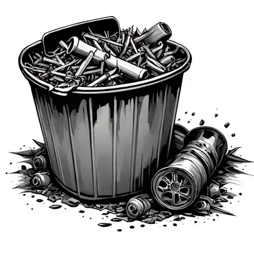 Oilfield trash tattoo design idea