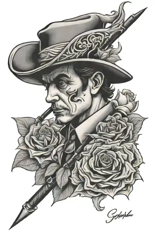 goodfella writing tattoo design idea