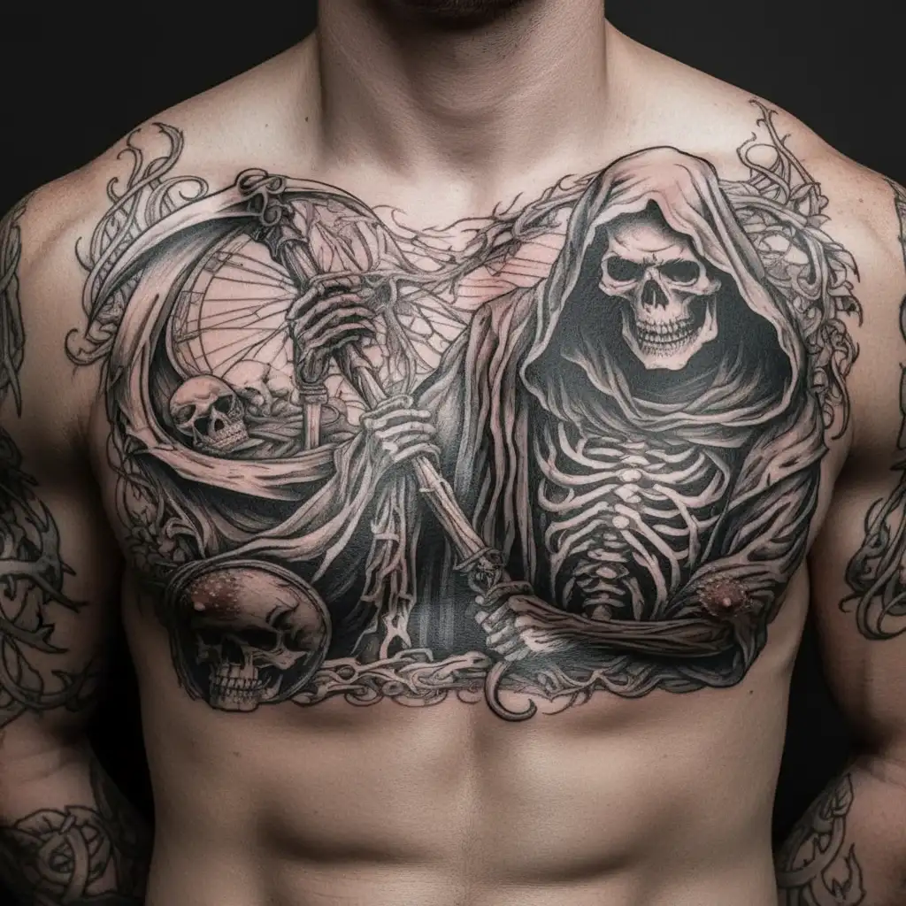 grim-reaper tattoo design idea