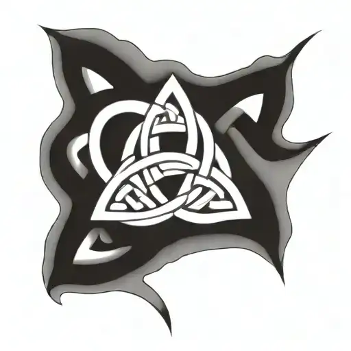celtic trinity knot tattoo design idea