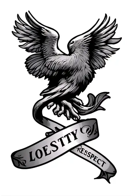 loyalty loyalty respect tattoo design idea