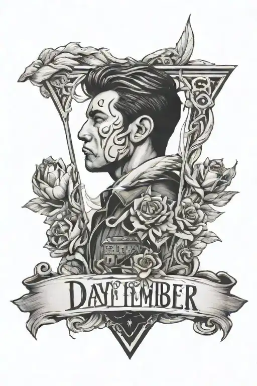 a day to remember homesick tattoo design idea