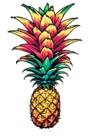 pineapple upside down pineapple tattoo design idea