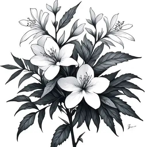 Fireweed tattoo design idea