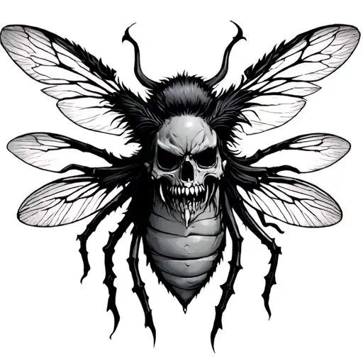 Beelzebub tattoo design idea