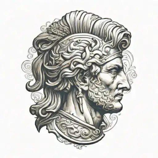 Alexander the Great tattoo design idea