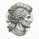 Alexander the Great tattoo design idea