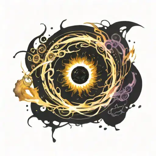 nin black hole supernova helios tattoo design idea