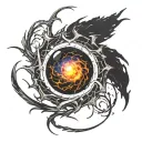 nin black hole supernova helios tattoo design idea