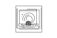 square jacuzzi with a semicircle chocolate waffle inside it tattoo design idea