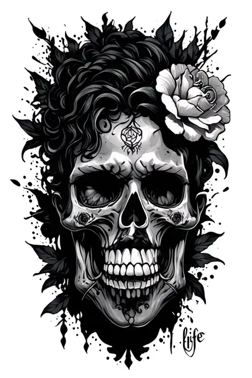 I life crazy tattoo design idea