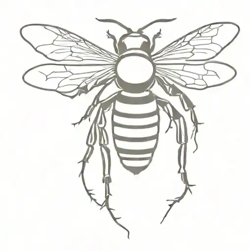 Manchester bee tattoo design idea