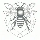 Manchester bee tattoo design idea