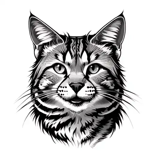 Bobcat tattoo design idea