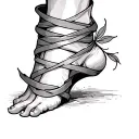 Wrap Around Ankle tattoo design idea