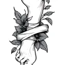Wrap Around Ankle tattoo design idea