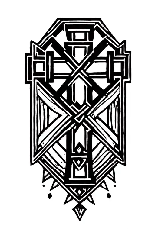"Leam Aiden" Jerusalem cross tattoo tattoo design idea