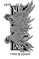 1978-2009 roman numerals representing important dates tattoo design idea