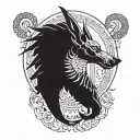 scales of anubis tattoo design idea