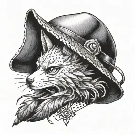 Kurama and straw hat one piece tattoo design idea