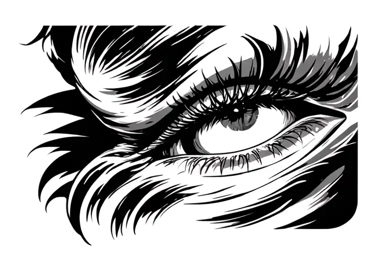 elbow ditch eye tattoo design idea