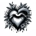 cold hearted  tattoo design idea