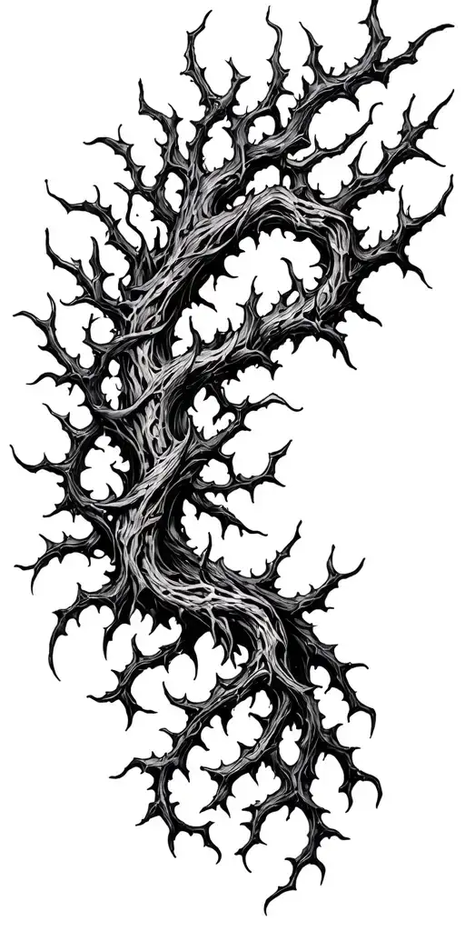 thornes vines strangling tattoo design idea