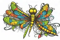 Dragonfly tattoo design idea