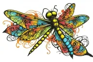 Dragonfly tattoo design idea