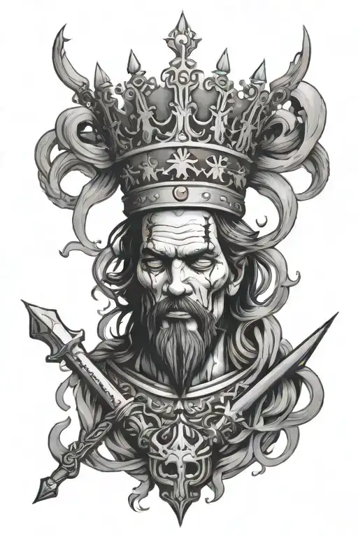 Suicide King tattoo design idea