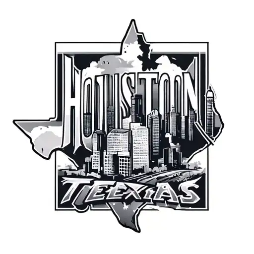 Houston Texas tattoo design idea