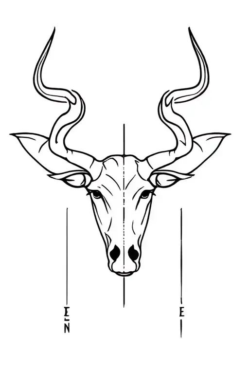 horrorscope virgo and taurus zodiac sign tattoo design idea