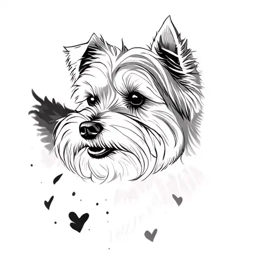 westie tattoo design idea