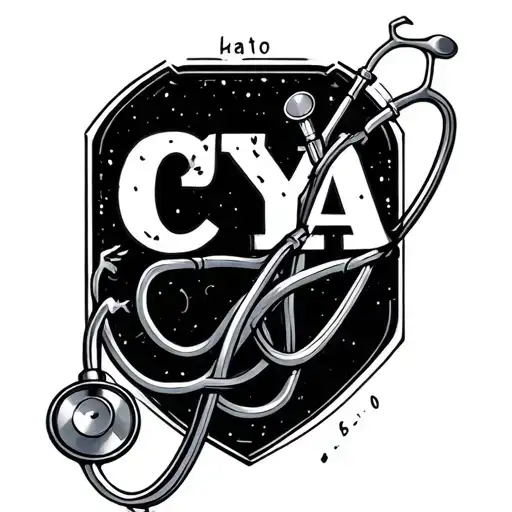 "CYA" Stethoscope tattoo design idea