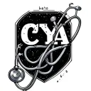 "CYA" Stethoscope tattoo design idea