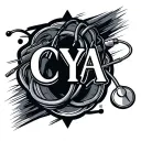"CYA" Stethoscope tattoo design idea